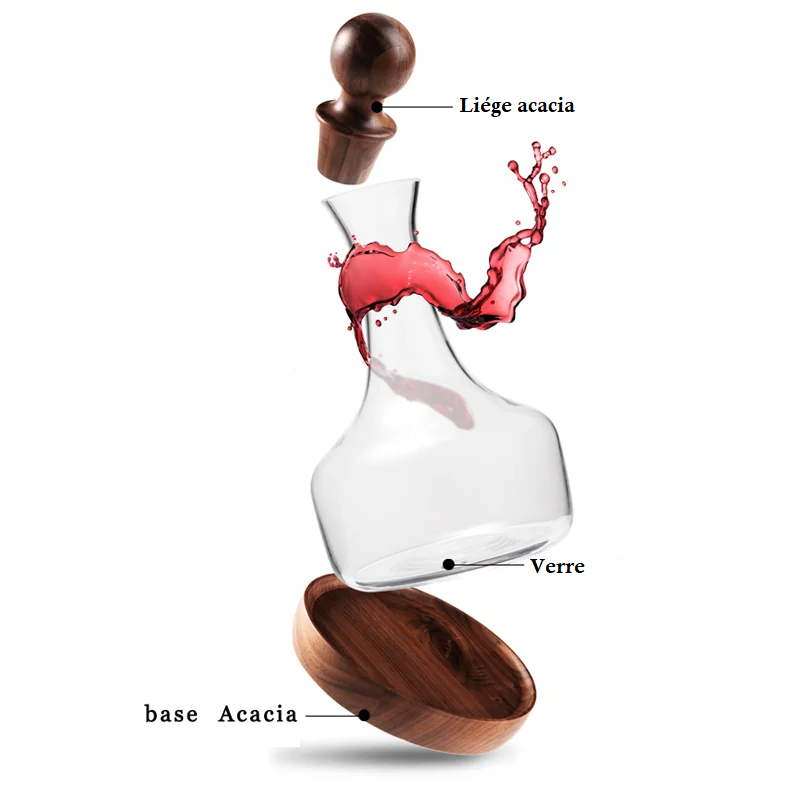 Carafe en verre avec bouchon 4