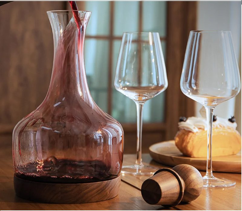Carafe en verre avec bouchon 5