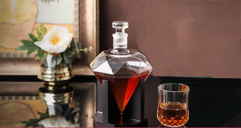 Carafe whisky diamant