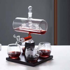 Carafe et verre a vin