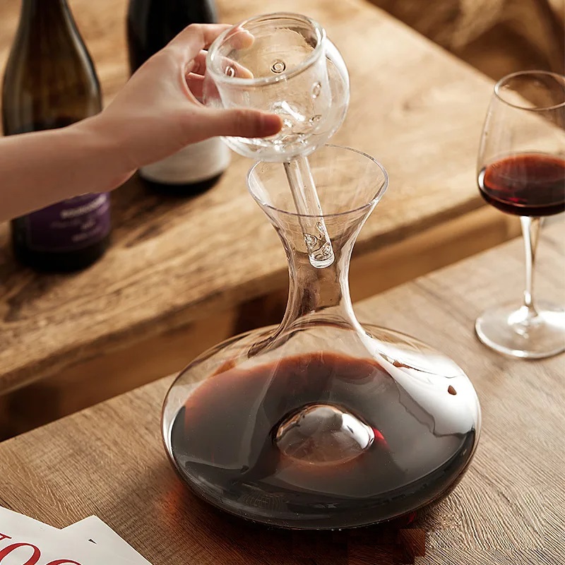 Carafe à décanter avec aérateur 5
