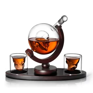Carafe whisky tête de mort