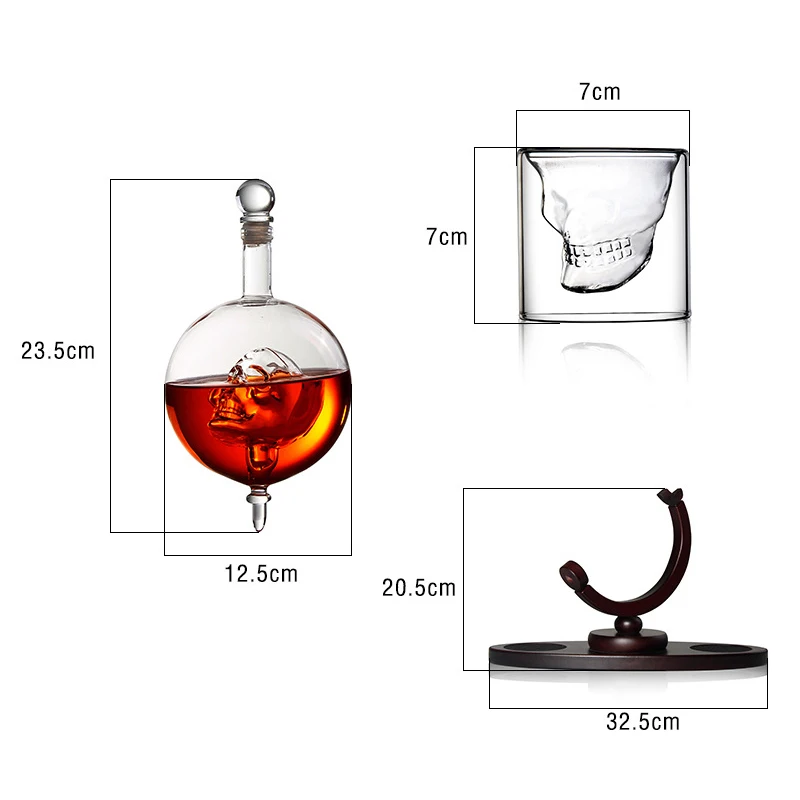 Carafe whisky tête de mort – Image 4