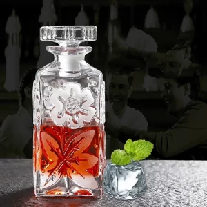 Carafe whisky gravée