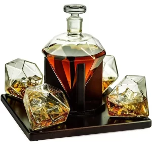 Carafe et verre à whisky